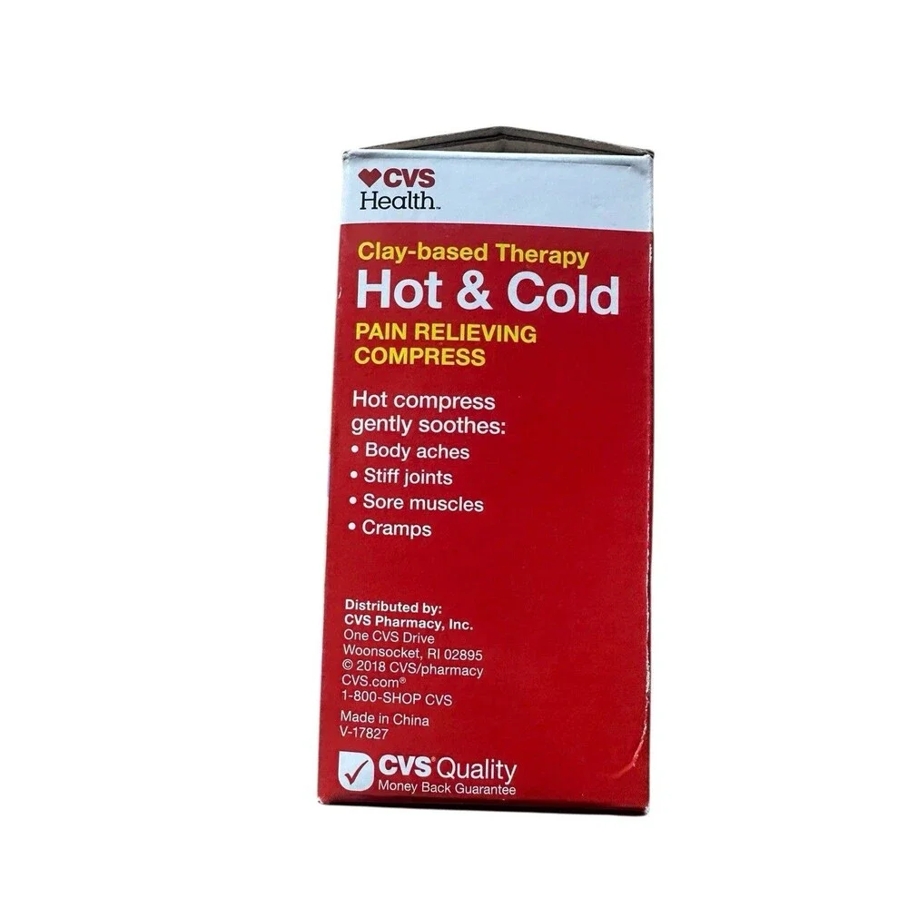 CVS Health Clay  Based Theraputic Hot & Cold Pain Relieving Compress Back & Body